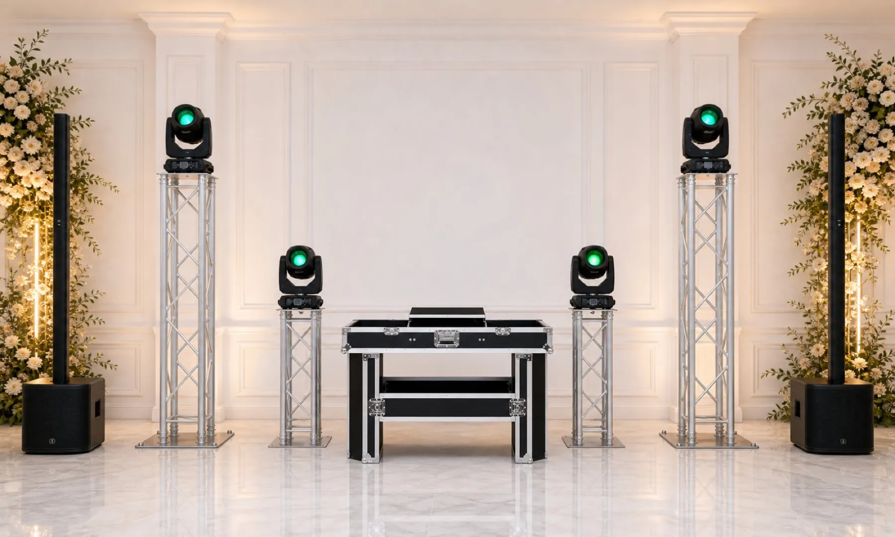 Moderne DJ- und Sound-Technik im edlen Hochzeitsambiente — neueste Ausstattung bei eliXir EVENT